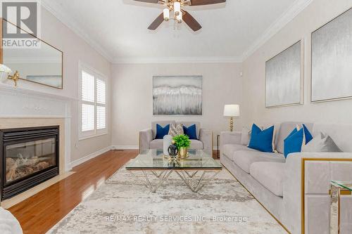 19 Leparc Road, Brampton, ON - Indoor Photo Showing Living Room With Fireplace