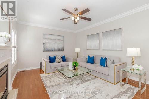 19 Leparc Road, Brampton (Vales Of Castlemore North), ON - Indoor Photo Showing Living Room With Fireplace