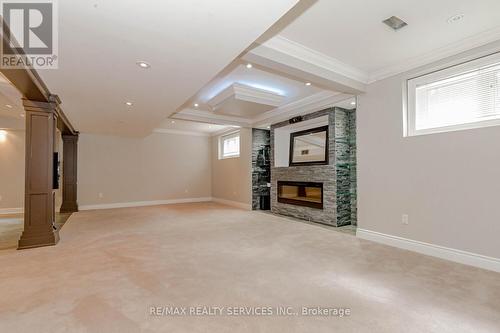 19 Leparc Road, Brampton (Vales Of Castlemore North), ON - Indoor Photo Showing Other Room With Fireplace