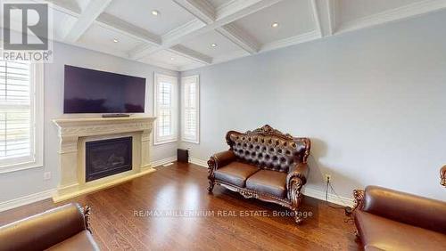 80 Hanbury Crescent, Brampton, ON - Indoor Photo Showing Living Room With Fireplace