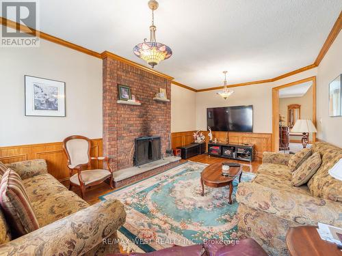 96 Wigwoss Drive S, Vaughan, ON - Indoor Photo Showing Living Room With Fireplace