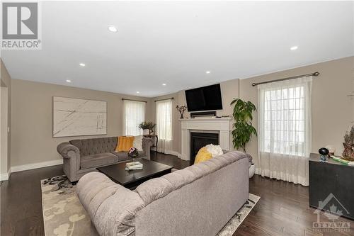 43 Brae Crescent, Stittsville, ON - Indoor Photo Showing Living Room With Fireplace