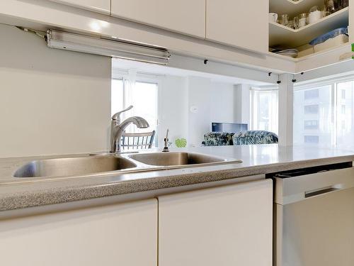 Kitchen - 702-1625 Av. Lincoln, Montréal (Ville-Marie), QC - Indoor Photo Showing Kitchen With Double Sink