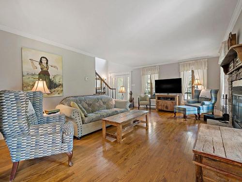 Salon - 110 7E Rang, Mont-Tremblant, QC - Indoor Photo Showing Living Room With Fireplace