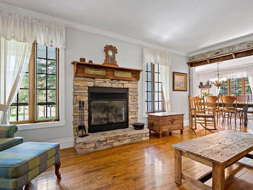 Salon - 110 7E Rang, Mont-Tremblant, QC - Indoor Photo Showing Living Room With Fireplace