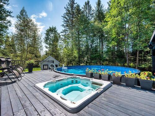 Spa - 110 7E Rang, Mont-Tremblant, QC - Outdoor With Above Ground Pool