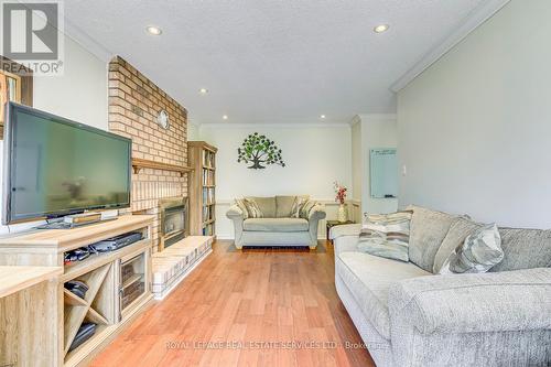 3544 Wass Crescent, Oakville, ON - Indoor Photo Showing Living Room With Fireplace