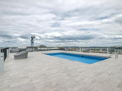 Pool - 716-235 Rue Peel, Montréal (Le Sud-Ouest), QC - Outdoor With In Ground Pool With View