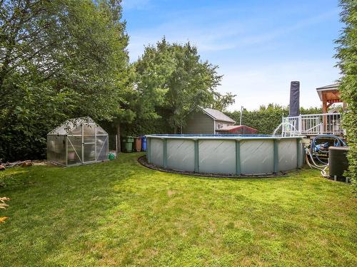 Cour - 370 Rue De L'Église, Napierville, QC - Outdoor With Above Ground Pool With Backyard