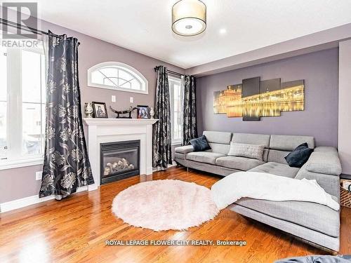 39 Bear Run Road, Brampton (Credit Valley), ON - Indoor Photo Showing Living Room With Fireplace