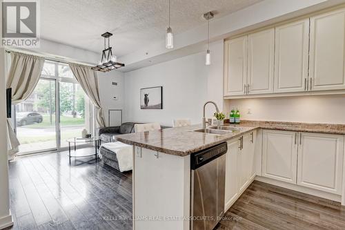 111 - 35 Southshore Crescent, Hamilton (Stoney Creek), ON - Indoor Photo Showing Kitchen With Double Sink