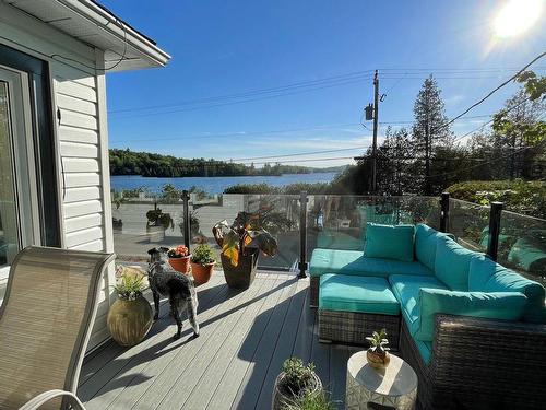 Balcony - 96 Ch. Du Lac-Louisa N., Wentworth, QC - Outdoor With Body Of Water With Deck Patio Veranda