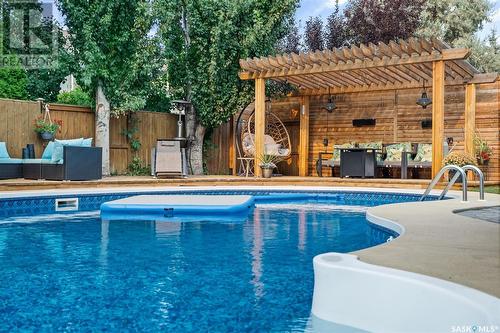 722 Brookhurst Lane, Saskatoon, SK - Outdoor With In Ground Pool With Backyard