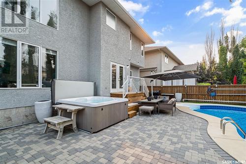 722 Brookhurst Lane, Saskatoon, SK - Outdoor With In Ground Pool With Deck Patio Veranda With Exterior