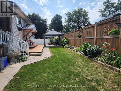 view of yard and gazebo - 119 Erie Street, St. Thomas, ON - Outdoor