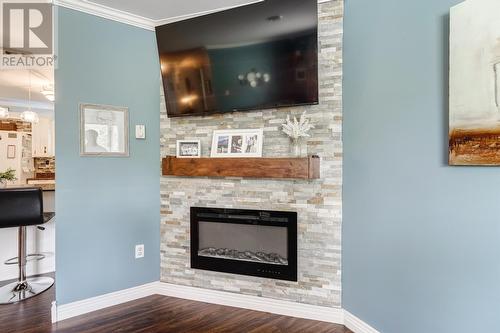 172 Main Street, Chapel Arm, NL - Indoor Photo Showing Living Room With Fireplace