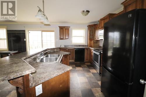 3 Westfield Road, La Scie, NL - Indoor Photo Showing Kitchen With Double Sink