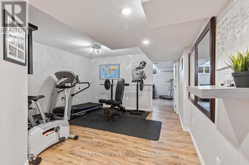 Home Gym in Lower Level - 56 Mapleridge Crescent, Thames Centre (Dorchester), ON - Indoor Photo Showing Gym Room