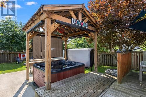 Hot Tub! - 56 Mapleridge Crescent, Thames Centre (Dorchester), ON - Outdoor With Deck Patio Veranda