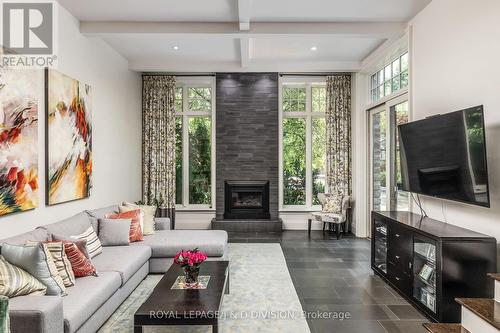 188 Glencairn Avenue, Toronto, ON - Indoor Photo Showing Living Room With Fireplace