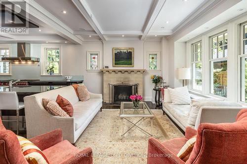 188 Glencairn Avenue, Toronto, ON - Indoor Photo Showing Living Room With Fireplace