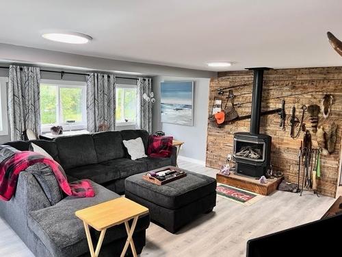 167 & 170 Road 5 North, Shuniah, ON - Indoor Photo Showing Living Room With Fireplace