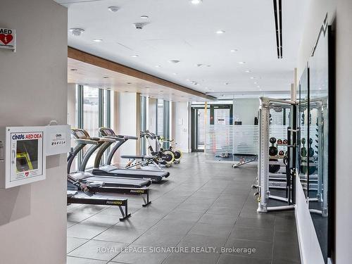 803-21 Park St E, Mississauga, ON - Indoor Photo Showing Gym Room