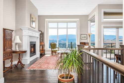 4016 Terrapin Place, Vernon, BC - Indoor With Fireplace