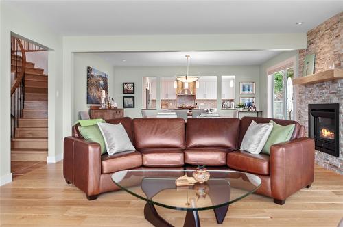 2356 Gammon Road, Naramata, BC - Indoor Photo Showing Living Room With Fireplace