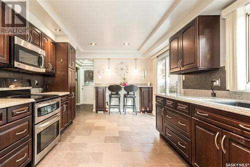 3445 Caen Street, Saskatoon, SK - Indoor Photo Showing Kitchen With Upgraded Kitchen