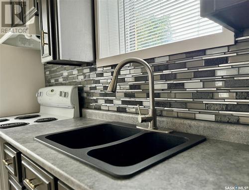 24 Agricultural Avenue, Yorkton, SK - Indoor Photo Showing Kitchen With Double Sink