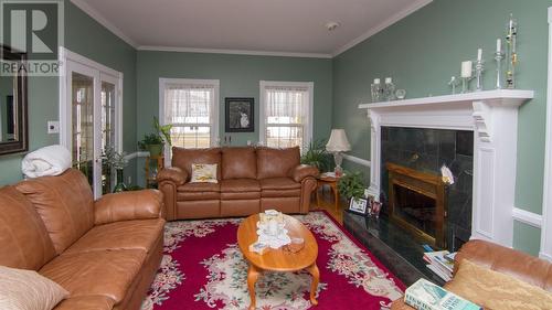 11 Terraview Drive N, Glovertown, NL - Indoor Photo Showing Living Room With Fireplace