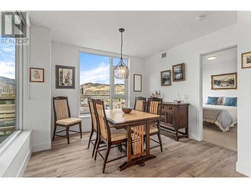 1588 Ellis Street Unit# 909, Kelowna, BC - Indoor Photo Showing Dining Room