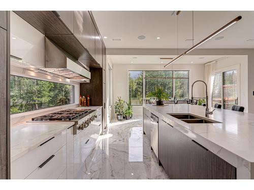 4 Sunset Lane, Fernie, BC - Indoor Photo Showing Kitchen With Double Sink With Upgraded Kitchen