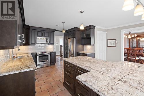 48 Trafalgar Drive, Mount Pearl, NL - Indoor Photo Showing Kitchen With Stainless Steel Kitchen With Double Sink With Upgraded Kitchen