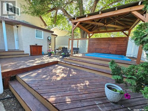 408 Duffield Street W, Moose Jaw, SK - Outdoor With Deck Patio Veranda With Exterior