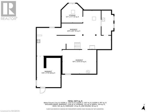 Basement floor plans - 932 3Rd Avenue W, Owen Sound, ON - Other