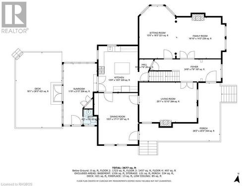 Main level Floor plans - 932 3Rd Avenue W, Owen Sound, ON - Other