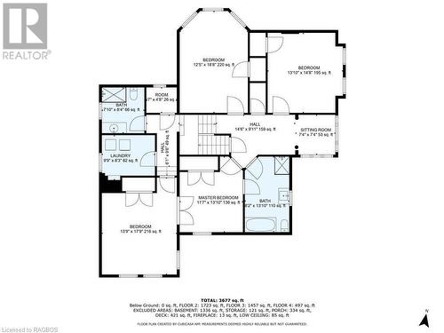 2nd level floor plans - 932 3Rd Avenue W, Owen Sound, ON - Other