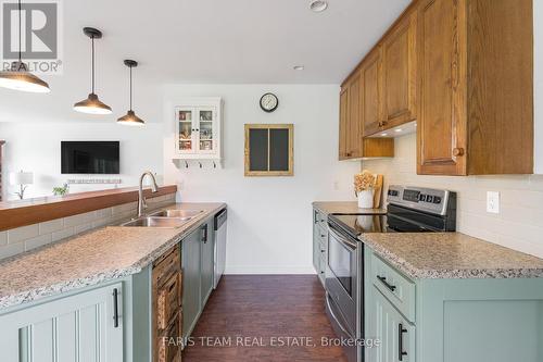 2041 Fairgrounds Road, Ramara, ON - Indoor Photo Showing Kitchen With Double Sink