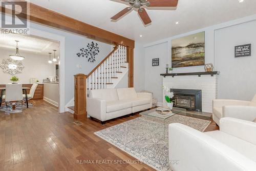 66 Agnes Street, Kitchener, ON - Indoor Photo Showing Living Room With Fireplace