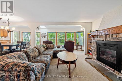 1 Bluewater Drive, Central Huron (Goderich Twp), ON - Indoor Photo Showing Living Room With Fireplace