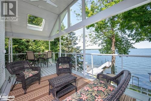 132 Gilwood Park Drive, Penetanguishene, ON - Outdoor With Body Of Water With Deck Patio Veranda