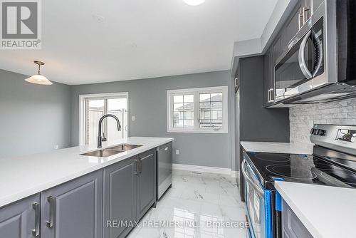 444 Remembrance Road, Brampton (Northwest Brampton), ON - Indoor Photo Showing Kitchen With Double Sink