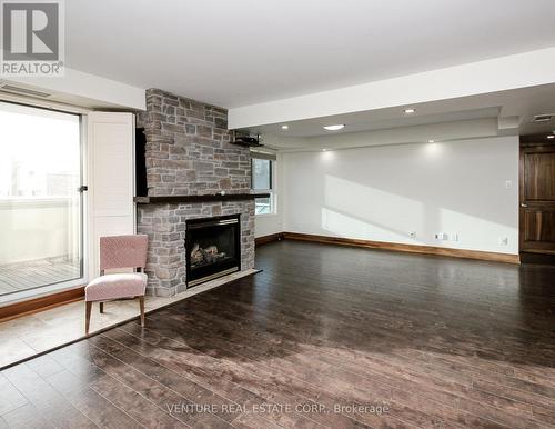 312 - 121 Woodbridge Avenue, Vaughan, ON - Indoor Photo Showing Living Room With Fireplace