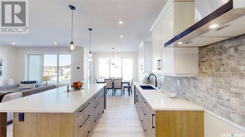 188 Haverstock Crescent, Saskatoon, SK - Indoor Photo Showing Kitchen With Double Sink With Upgraded Kitchen