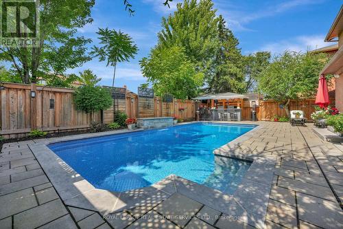 359 River Oaks Boulevard W, Oakville (River Oaks), ON - Outdoor With In Ground Pool With Deck Patio Veranda With Backyard