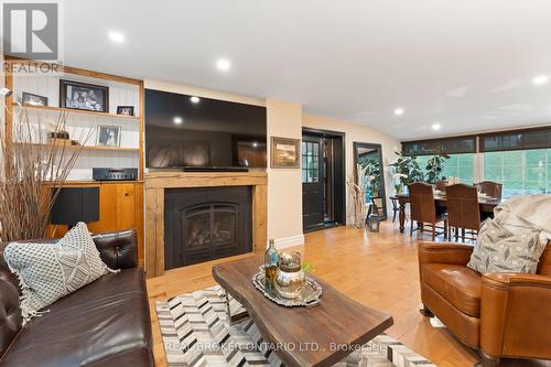 60A Dundas Street W, Brant (Paris), ON - Indoor Photo Showing Living Room With Fireplace