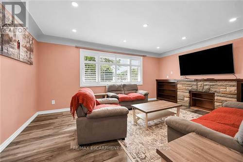 221 Gray Road, Hamilton (Riverdale), ON - Indoor Photo Showing Living Room With Fireplace