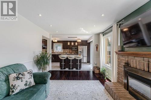 16 Nemo Crescent, Brampton (Westgate), ON - Indoor Photo Showing Living Room With Fireplace